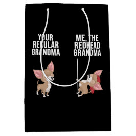 Chihuahua, deine regelmäßige Oma mir, die Redhead Mittlere Geschenktüte