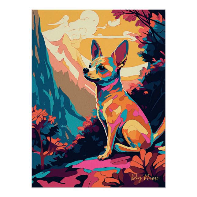 Chihuahua Dog 003 - Bruno Pokopen Poster (Vorderseite)