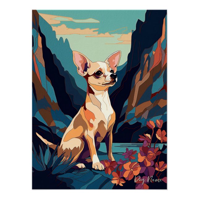 Chihuahua Dog 005 - Bruno Pokopen Poster (Vorderseite)