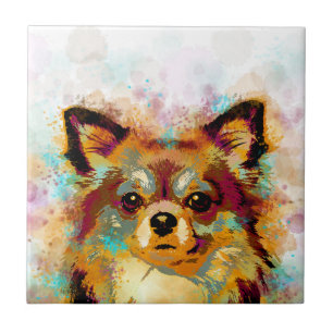 Chihuahua Dog 141 multicolor Fliese