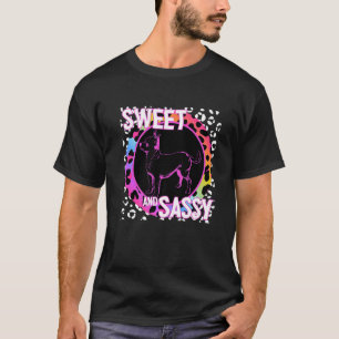 Chihuahua Dog 90er Nostalgie Regenbogen Leopard Pr T-Shirt