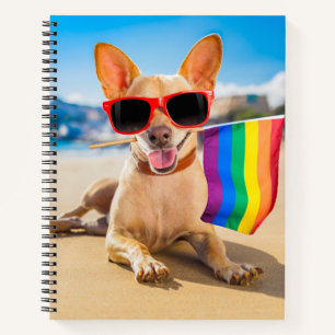 Chihuahua Dog am Strand Notizbuch