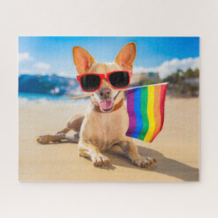 Chihuahua Dog am Strand Puzzle