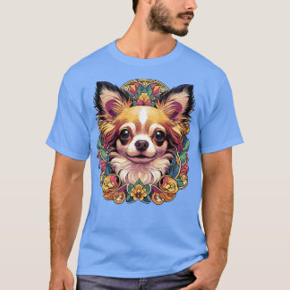 Chihuahua Dog Art Nouveau Dog liebt Design T-Shirt