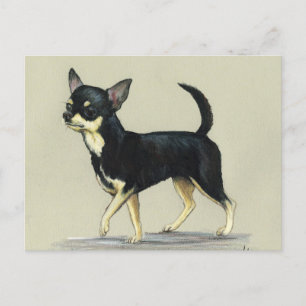 "Chihuahua" Dog Art Postcard Postkarte