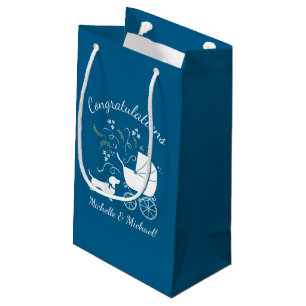 Chihuahua Dog Baby Dusche Blue Boy Kleine Geschenktüte