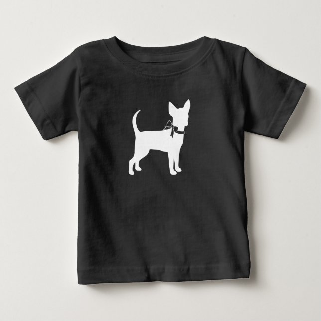 Chihuahua Dog Baby Duwer Gender Neutral T-shirt (Vorderseite)