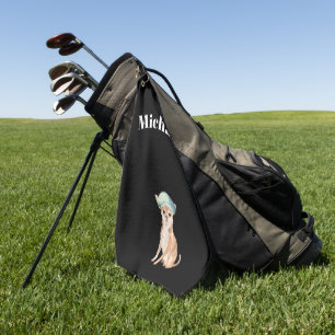 Chihuahua Dog Black Personal Golfhandtuch