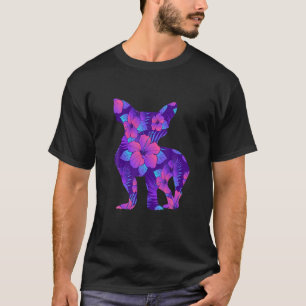 Chihuahua Dog Blume Tropical Hawaiian Floral Chi T-Shirt