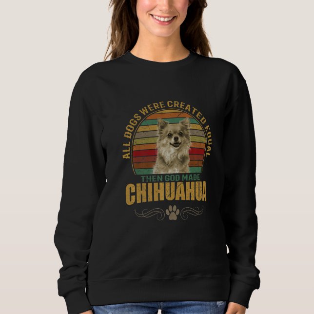 Chihuahua Dog Breeds Pet Dogs Men Women Premium Sweatshirt (Vorderseite)