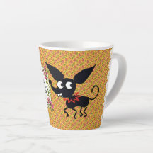 CHIHUAHUA DOG CARAMBA MEXICAN CARTOON Latte Tasse
