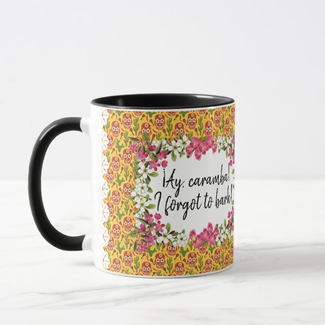CHIHUAHUA DOG CARAMBA MEXICAN CARTOON Tasse (Links)
