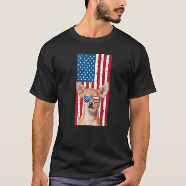 Chihuahua Dog für Männer Boys Brown Chiwawa Americ T-Shirt (Vorderseite)