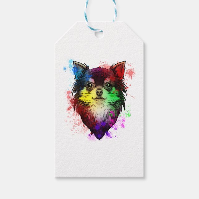 Chihuahua Dog Geschenkanhänger (Vorderseite)