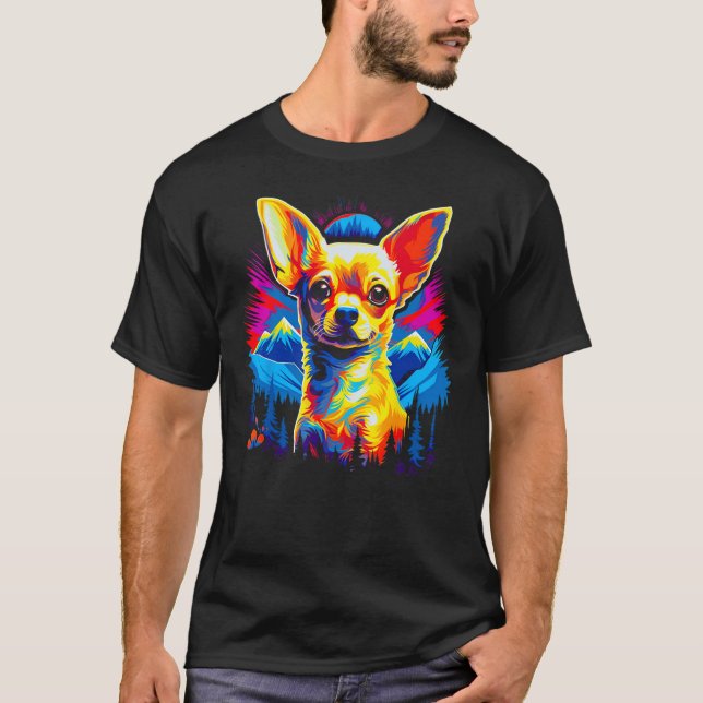 Chihuahua Dog Hiking T-Shirt (Vorderseite)