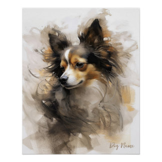 Chihuahua Dog im Wind 004 - Yacobsen Derosana Poster