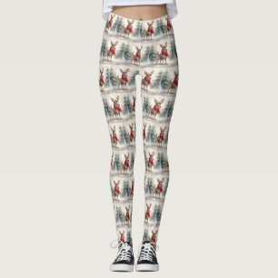 Chihuahua Dog in Schnee Weihnachten Leggings