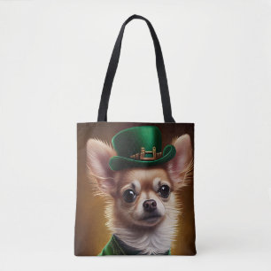 Chihuahua Dog in St. Patrick's Day Dress