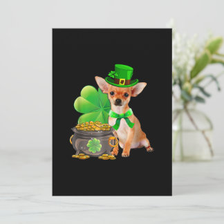Chihuahua Dog Kleeblatt St Patricks Day Dog irisch