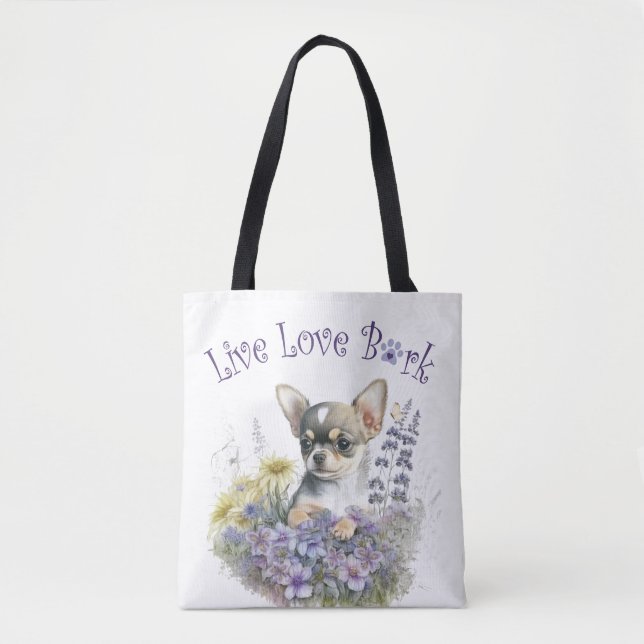 Chihuahua Dog Mama Floral (Vorderseite)