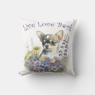 Chihuahua Dog Mama Floral Kissen
