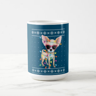 Chihuahua Dog Mama Frauen Weihnachten hässlich Swe Kaffeetasse