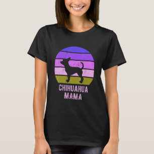 Chihuahua Dog Mama Vintag 70er 80er Niedlich Retro T-Shirt