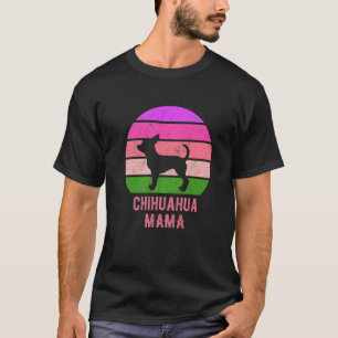 Chihuahua Dog Mama Vintag Niedlich Retro T-Shirt