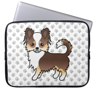 Chihuahua Dog & Paws Laptopschutzhülle