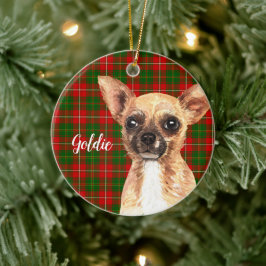 Chihuahua Dog Personalisiert Keramik Ornament