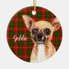 Chihuahua Dog Personalisiert Keramik Ornament