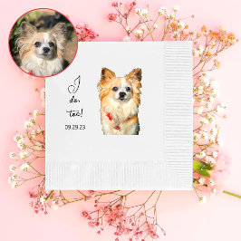 Chihuahua Dog Personalisiert tue ich auch Serviette