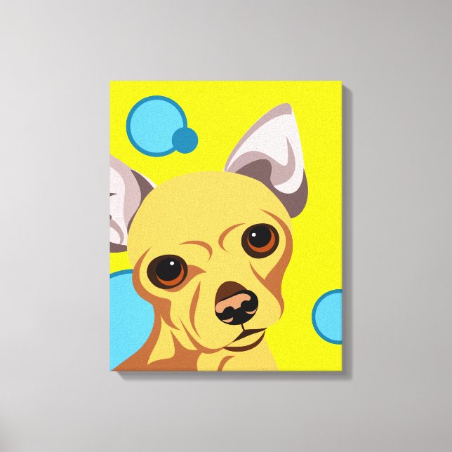 Chihuahua Dog Portrait Leinwanddruck (Vorderseite)