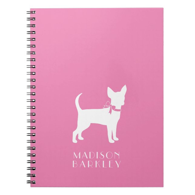 Chihuahua Dog Puppy-Notebook Notizblock (Vorderseite)