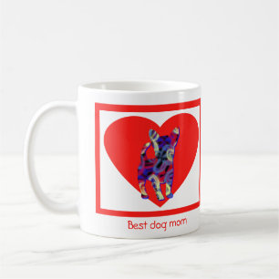 Chihuahua Dog Red Valentine's Day Heart Coffee Tas Kaffeetasse