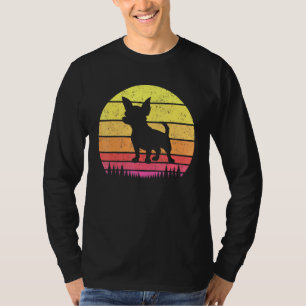 Chihuahua Dog Retro Vintage Silhouette Zucht T-Shirt