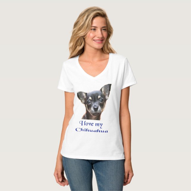 Chihuahua Dog T - Shirt (Vorderseite Vollansicht)
