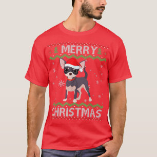 Chihuahua Dog Ugly Christmas Sweater Funny Xmas T-Shirt