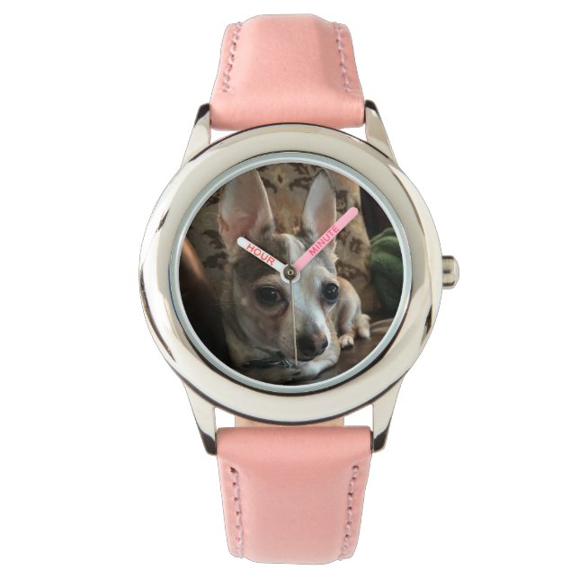 Chihuahua Dog Watch Armbanduhr (Vorderseite)