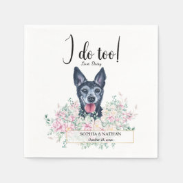 Chihuahua Dog Wedding Cocktail Napkins Serviette