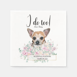 Chihuahua Dog Wedding Cocktail Napkins Serviette