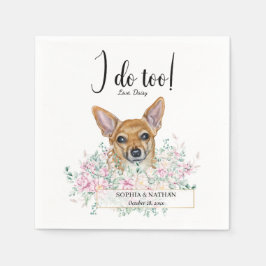 Chihuahua Dog Wedding Cocktail Napkins Serviette