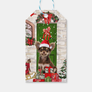 Chihuahua Dog Weihnachten Geschenkanhänger