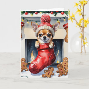 Chihuahua Dog Weihnachtsgrüßen Karte