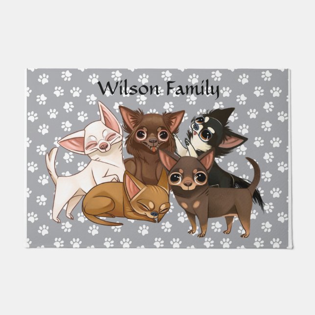 Chihuahua Door Mat Fußmatte (Vorderseite)
