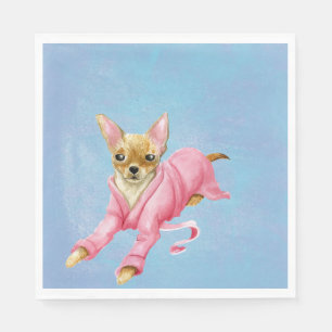 Chihuahua ein in den serviette