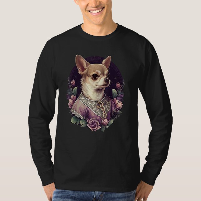 Chihuahua  English Lady Women Dress Dog Great Brit T-Shirt (Vorderseite)
