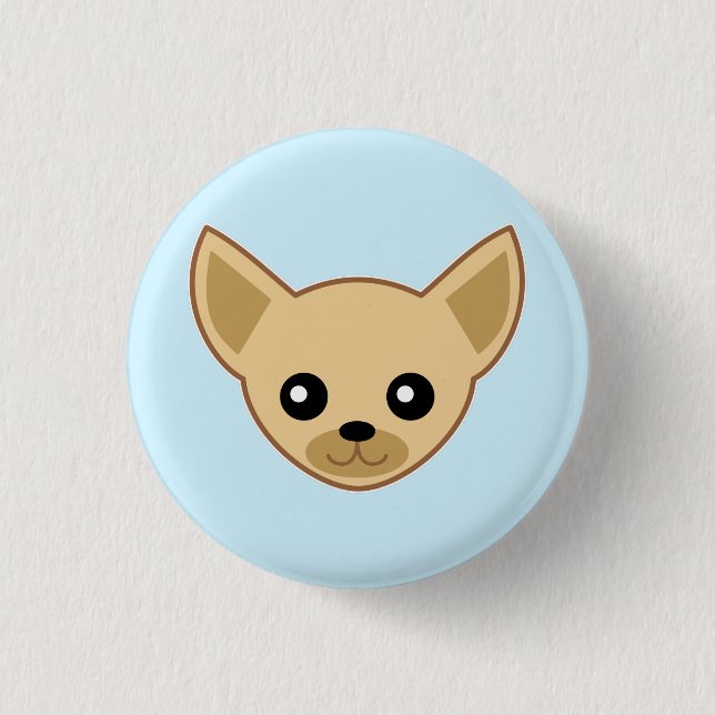 Chihuahua Face Button (Vorderseite)