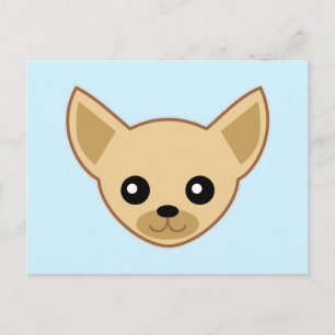 Chihuahua Face Postkarte