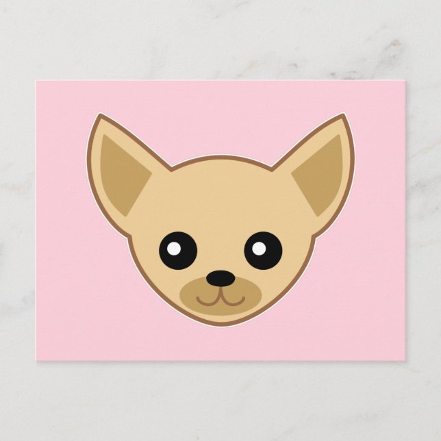 Chihuahua Face Postkarte (Vorderseite)